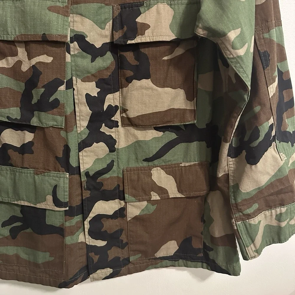 Tru Spec‎ Combat Coat Mens Small Camo Button Military Army Jacket